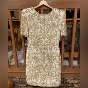 LAURENCE KAZAR BEADED GOWN